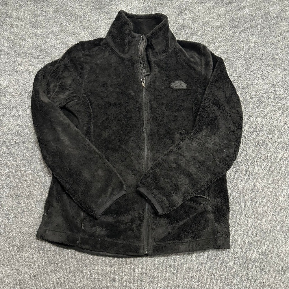 The North Face Fleece Jacket Womens Size S Black Osito Full Zip Soft Warm